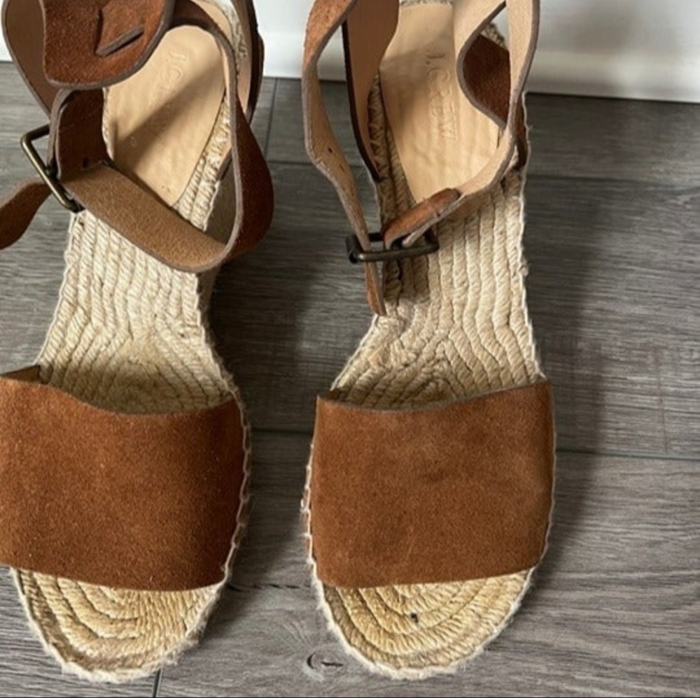 J.Crew leather wedges